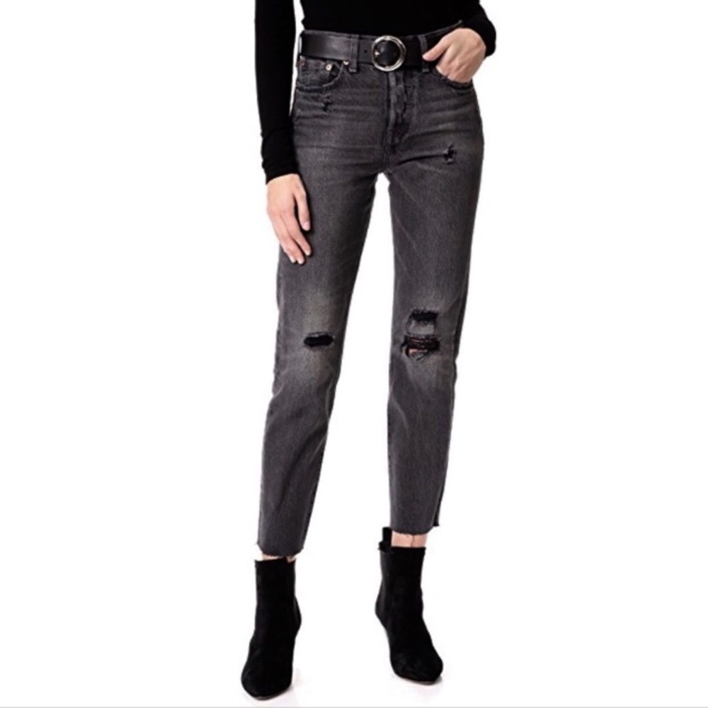 NWT Levi’s Wedgie Fit Selvedge Washed Black Jeans